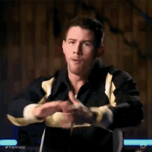 Clapping Nick Jonas GIF - Clapping Nick Jonas The Voice GIFs