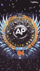 a logo for a community with the number 04 on it