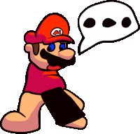 Piss Mario Mario Pissing Sticker - Piss Mario Mario Pissing Down Pose Stickers