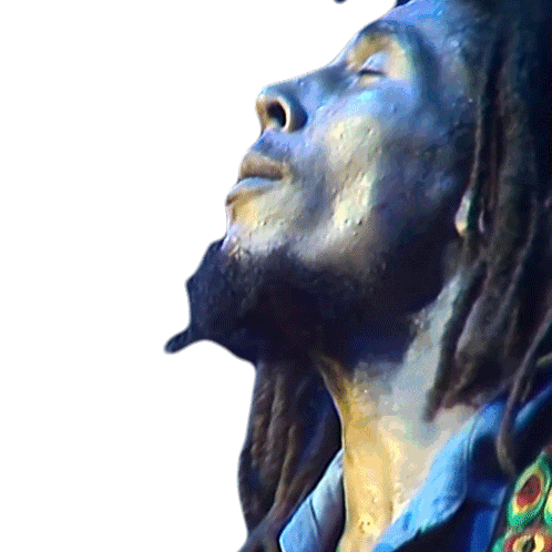 Singing Bob Marley Sticker - Singing Bob Marley Jammin Stickers