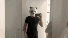 Panda Head Deuces GIF - Panda Head Deuces Peace Out GIFs
