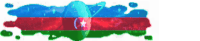 a red green and blue flag with a white star