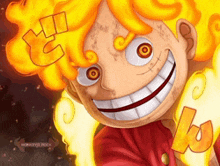 a cartoon character with yellow hair is smiling and holding a letter b .