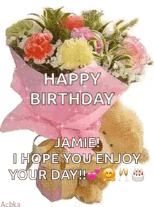 Happy Birthday Teddy Bear GIF