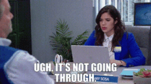 Superstore Amy Sosa GIF - Superstore Amy Sosa Ugh Its Not Going Through GIFs