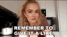 Remember To Give It A Like Mimi GIF - Remember To Give It A Like Mimi Michaela Lintrup GIFs