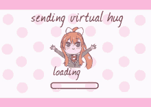 Ddlc Virtual Hug GIF