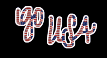 Go Usa Party In The Usa GIF - Go Usa Party In The Usa America Team Flag GIFs