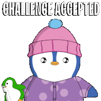 Challenge Penguin Sticker - Challenge Penguin Bet Stickers