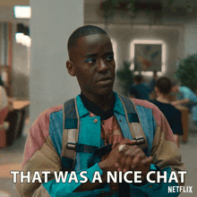 That Was A Nice Chat Eric Effiong GIF - That Was A Nice Chat Eric Effiong Sex Education GIFs