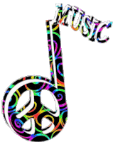 Music Logo Sticker - Music Logo Peace Stickers