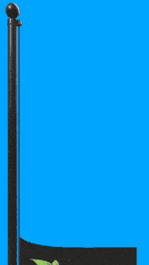 a black flag on a pole that says family starmaker