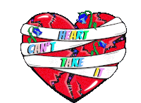 Joelle James Heart Cant Take It Sticker - Joelle James Heart Cant Take It Heart Stickers