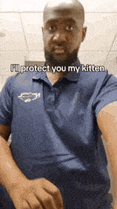 Punch Black Guy GIF - Punch Black Guy I'Ll Protect You My Kitten GIFs