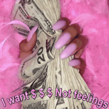 hookup culture quinnisaghost acrylic nails pink aesthetic i need money