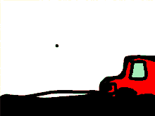 a red among us character is giving a thumbs up sign