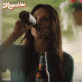 Drinking A Beer Nora Finley-cullen GIF - Drinking A Beer Nora Finley-cullen Emma Hunter GIFs