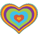 Heart Love Sticker - Heart Love Colorful Stickers