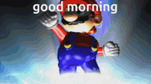 Mario Good Morning GIF - Mario Good Morning Melee GIFs