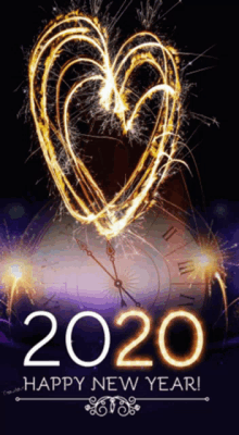 happy new year 2020 in advance new year hearts