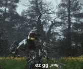 a screenshot of a video game with the words ez gg on it
