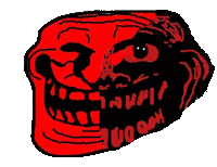 Troll Face Terror Png Trollface Sticker - Troll Face Terror Png Trollface Horror Stickers
