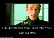 a man in a black shirt and tie is holding a glass of wine in front of a window