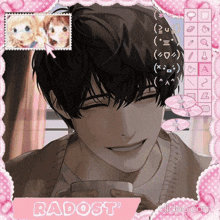 a picture of a boy with the name badost on it