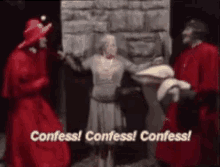 Monty Python Confess GIF - Monty Python Confess Soft Cushions GIFs