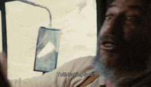a man with a beard says " tutti fucking frutti "