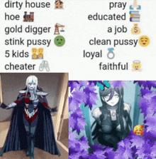 dirty house hoe gold digger stink pussy 5 kids cheater pray educated a job clean pussy loyal and faithful