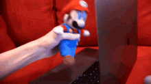 Sml Mario GIF - Sml Mario Closes Laptop GIFs
