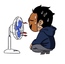 gatotkaca fan electric fan sweating hot