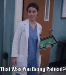 Greys Anatomy Jules Millin GIF - Greys Anatomy Jules Millin That Was You Being Patient GIFs