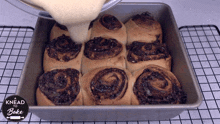 Pouring The Icing A Knead To Bake GIF - Pouring The Icing A Knead To Bake Drizzling The Icing GIFs