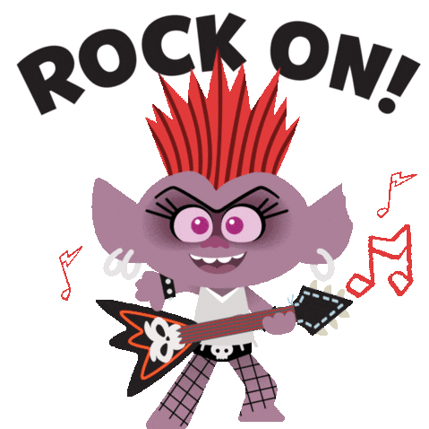 Rock Guitar Sticker - Rock Guitar Musica Stickers
