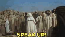 monty python life of brian speak up cant hear you too quiet