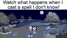 Noelle Deltarune Watch What Happens GIF - Noelle Deltarune Watch What Happens Watch What Happens When I Cast A Spell I Dont Know GIFs