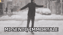 Bufera Neve Jovanotti Inverno Mi Sento Immortale GIF - Storm Snow Winter GIFs