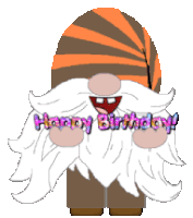 Gnome Happy Birthday Sticker
