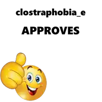 a yellow smiley face is giving a thumbs up sign