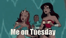 Wonder Woman Block GIF - Wonder Woman Block Me On Tuesday GIFs