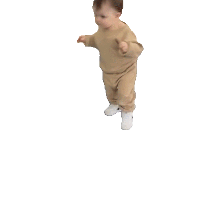 Walking Baby Happily Sticker - Walking Baby Happily Im Coming Stickers