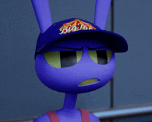 a cartoon character wearing a hat that says big joe on it