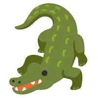a cartoon crocodile with its mouth wide open