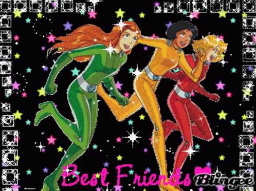 Totally Spies Best Friends GIF - Totally Spies Best Friends Glitter