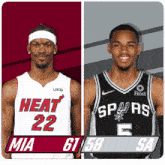 Miami Heat (61) Vs. San Antonio Spurs (58) Half-time Break GIF - Nba Basketball Nba 2021 GIFs