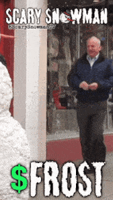 Scary Snowman Frost GIF - Scary Snowman Frost Old Men GIFs