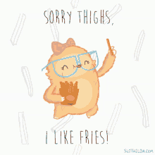 Fries Thighs GIF