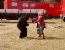 bassie gorilla dancing dansen slaan